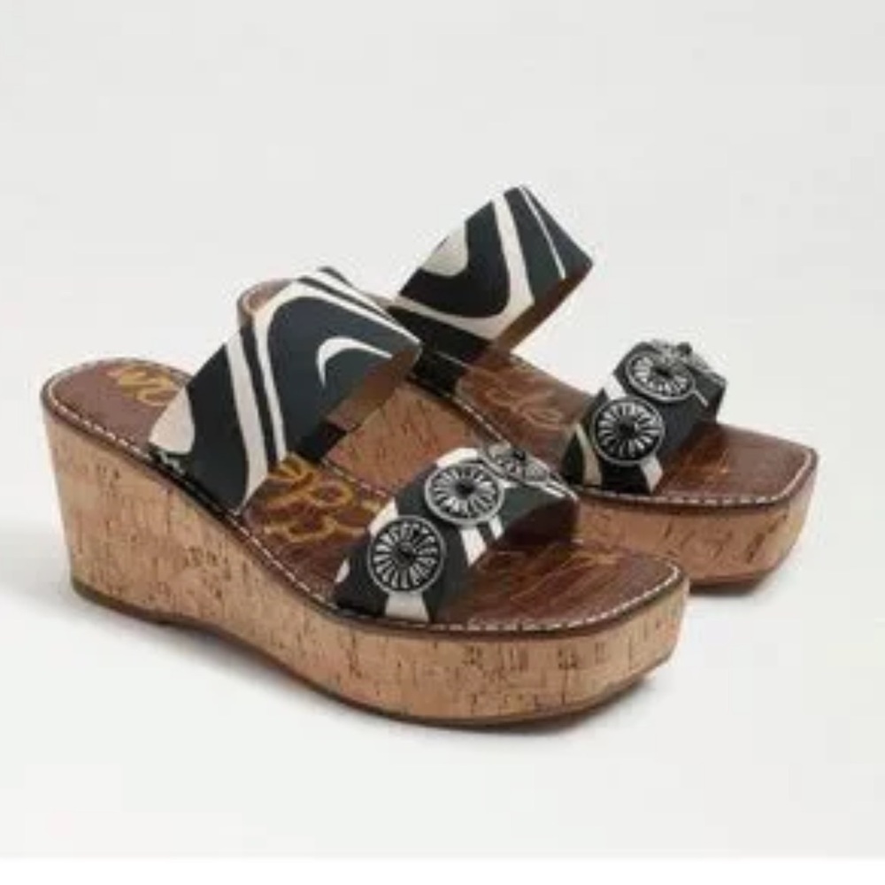 SAM EDELMAN ABRIL PLATFORM WEDGE SANDAL 5.5
